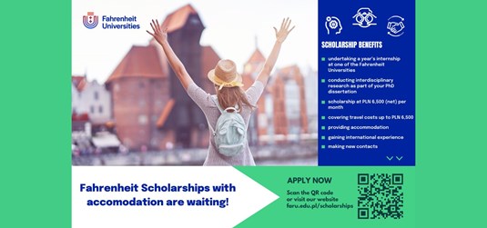 Fahrenheit Scholarships – we are looking for phD students